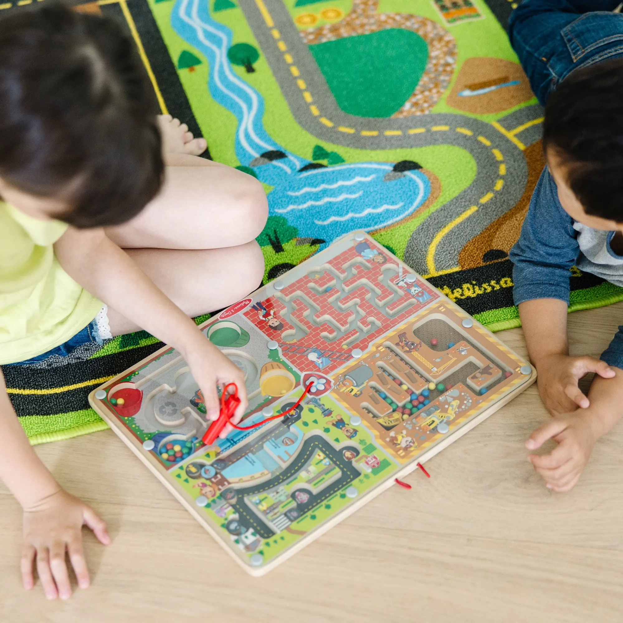 PAW Patrol Wooden 4-in-1 Magnetic Wand Maze Board>Melissa & Doug New
