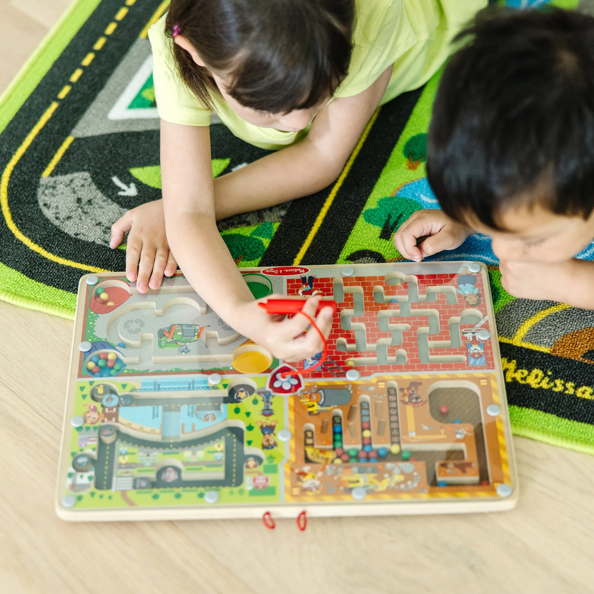 PAW Patrol Wooden 4-in-1 Magnetic Wand Maze Board>Melissa & Doug New