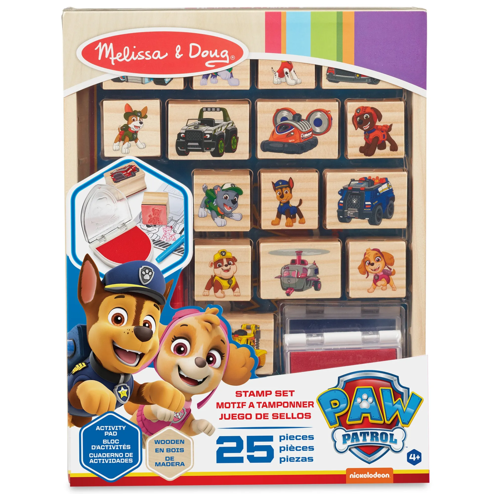 PAW Patrol Wooden Stamps Activity Set>Melissa & Doug