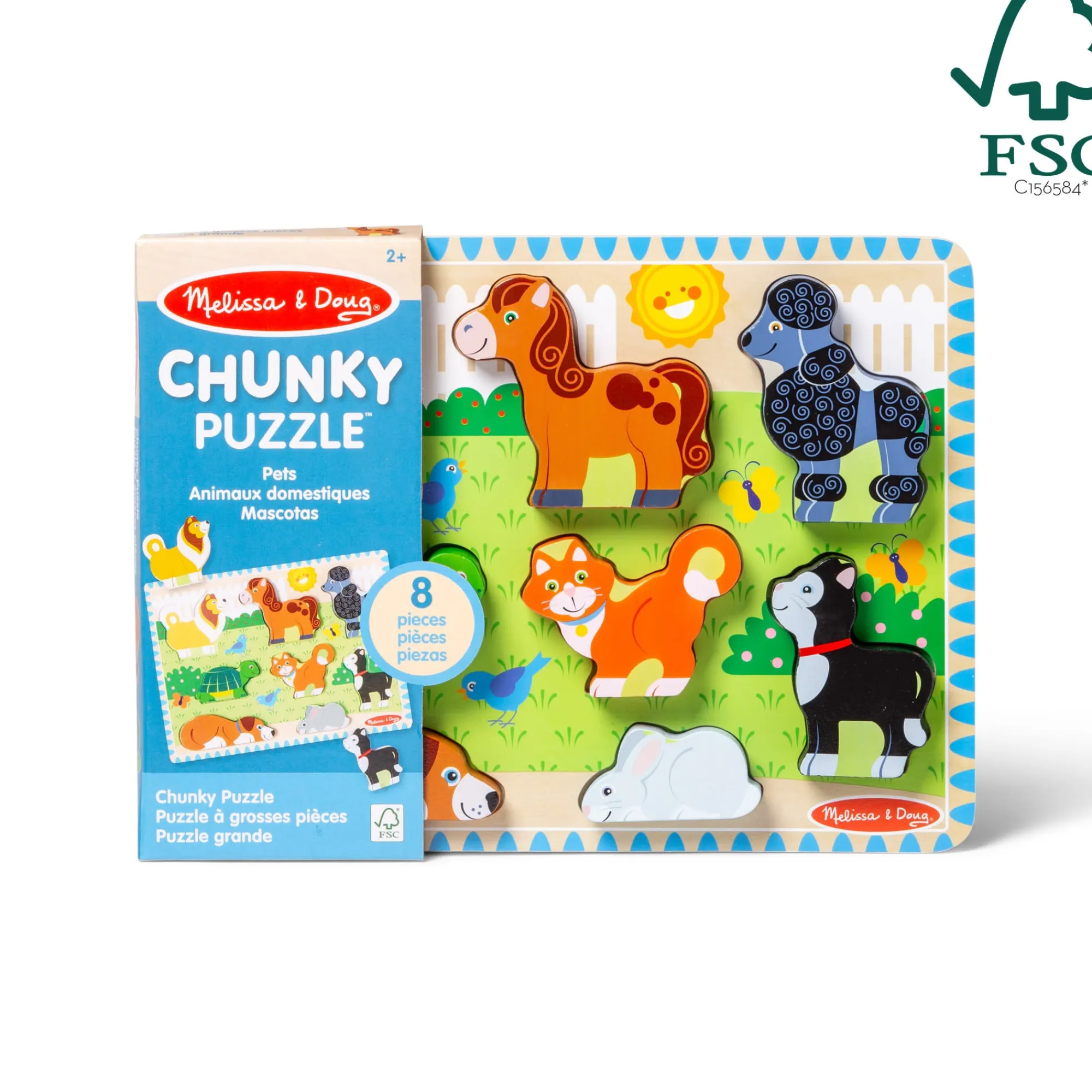 Pets Chunky Puzzle - 8 Pieces>Melissa & Doug Discount