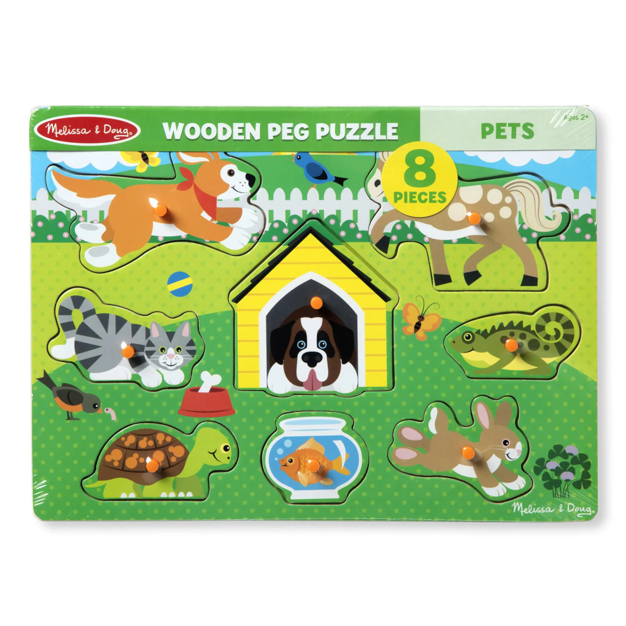 Pets Peg Puzzle - 8 Pieces>Melissa & Doug Online