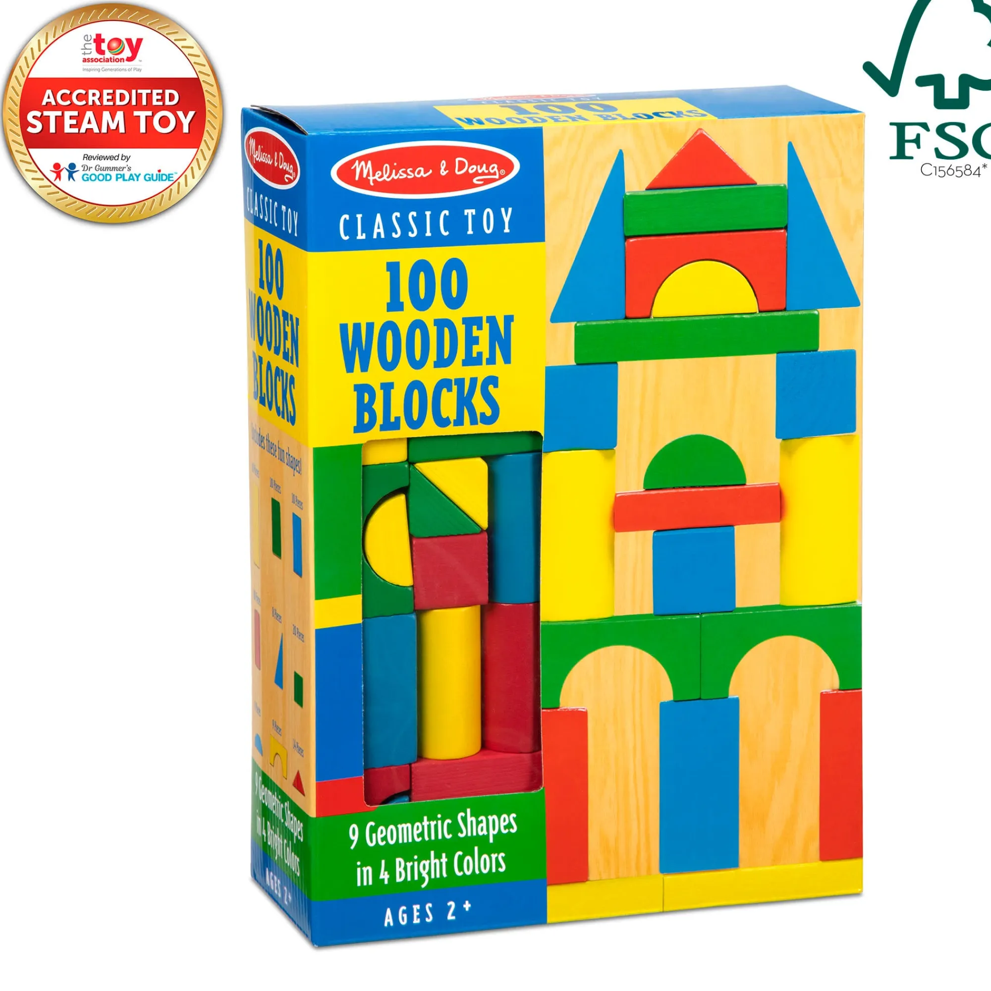 100-Piece Wood Blocks Set>Melissa & Doug Outlet