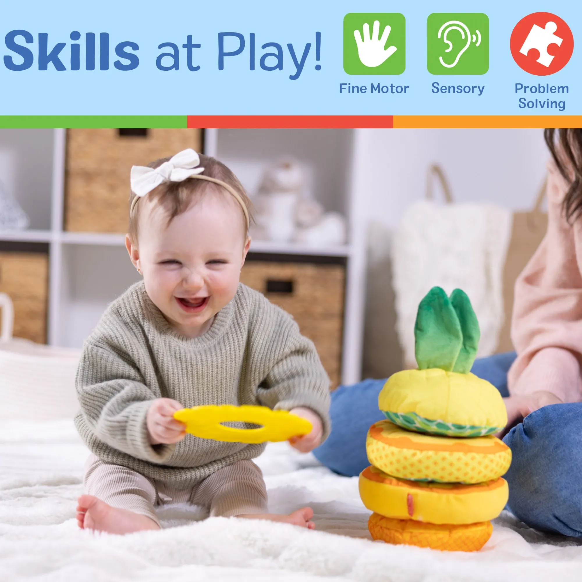 Pineapple Soft Stacker>Melissa & Doug Hot