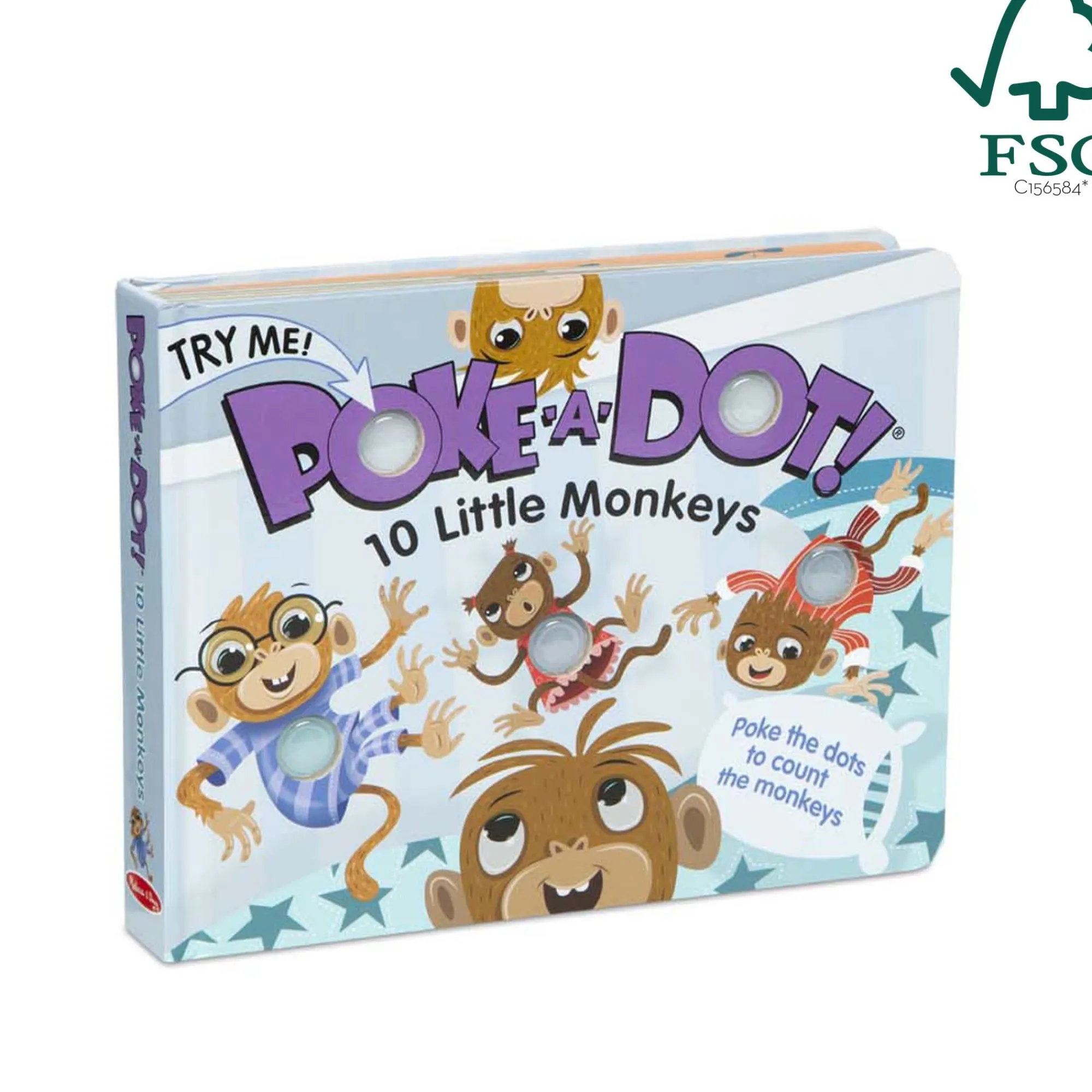 Poke-a-Dot: 10 Little Monkeys Board Book>Melissa & Doug Online