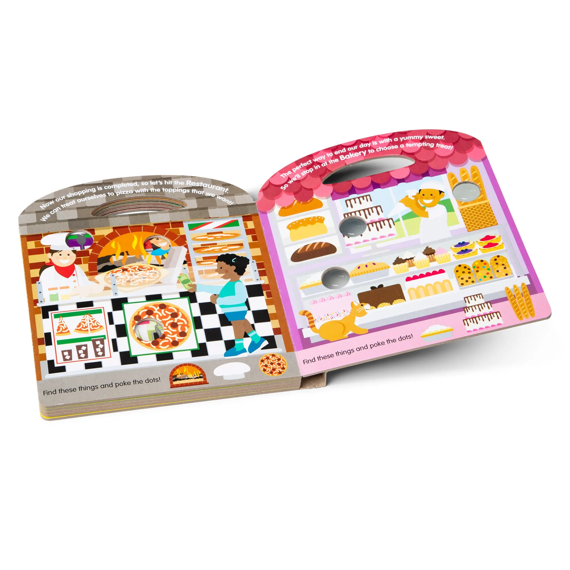 Poke-a-Dot: All Around Our Town Board Book with Handle>Melissa & Doug