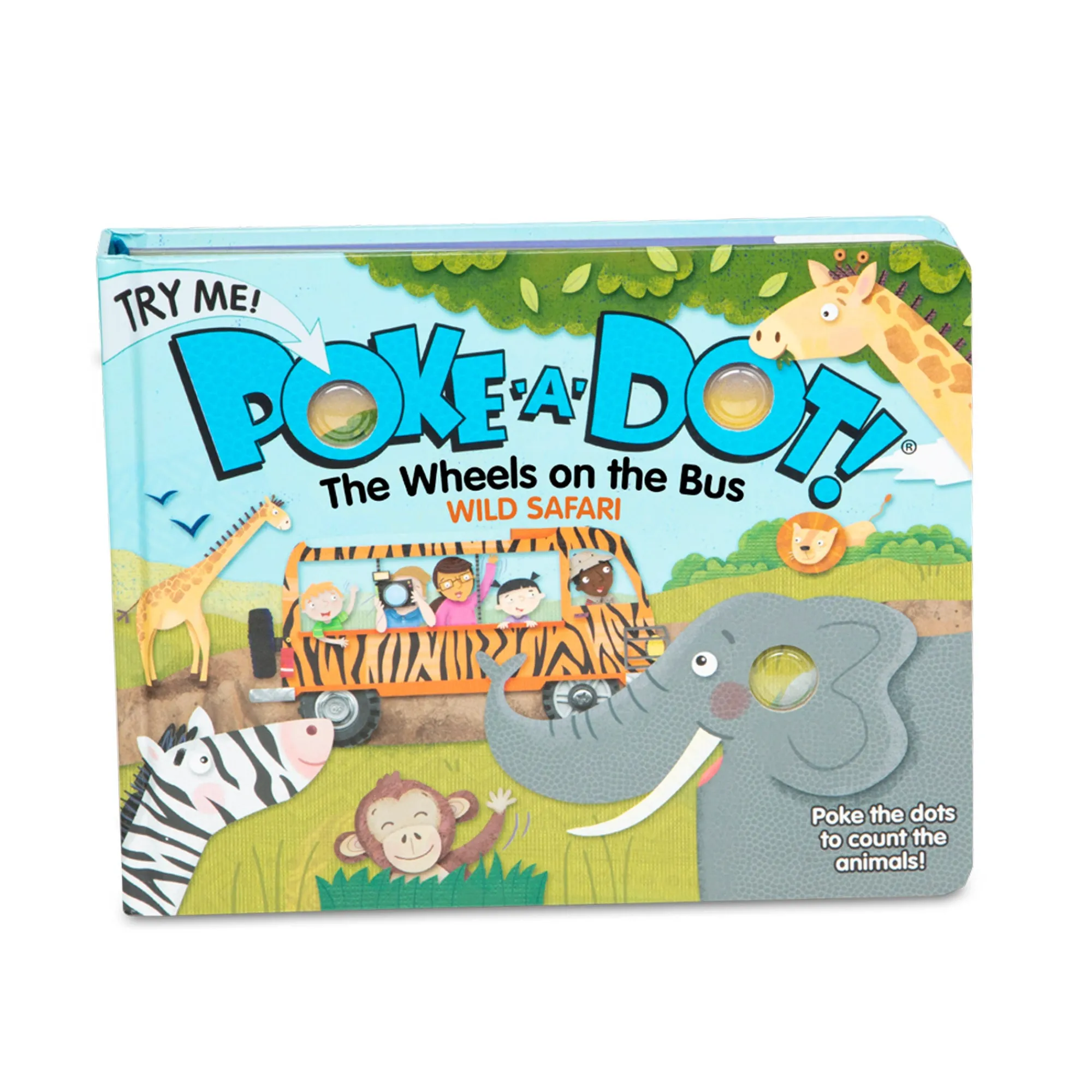 Poke-a-Dot: The Wheels on the Bus Wild Safari Board Book>Melissa & Doug Online