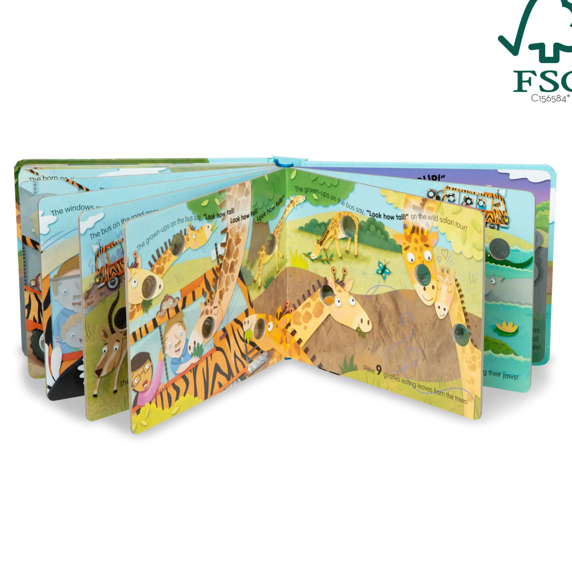 Poke-a-Dot: The Wheels on the Bus Wild Safari Board Book>Melissa & Doug Online