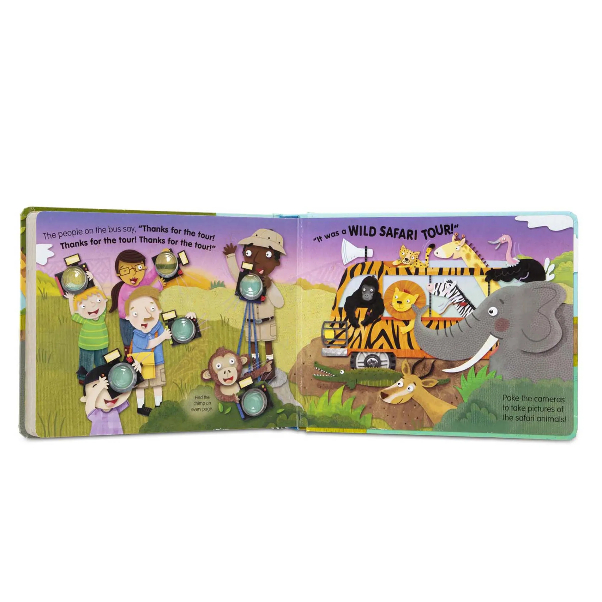 Poke-a-Dot: The Wheels on the Bus Wild Safari Board Book>Melissa & Doug Online