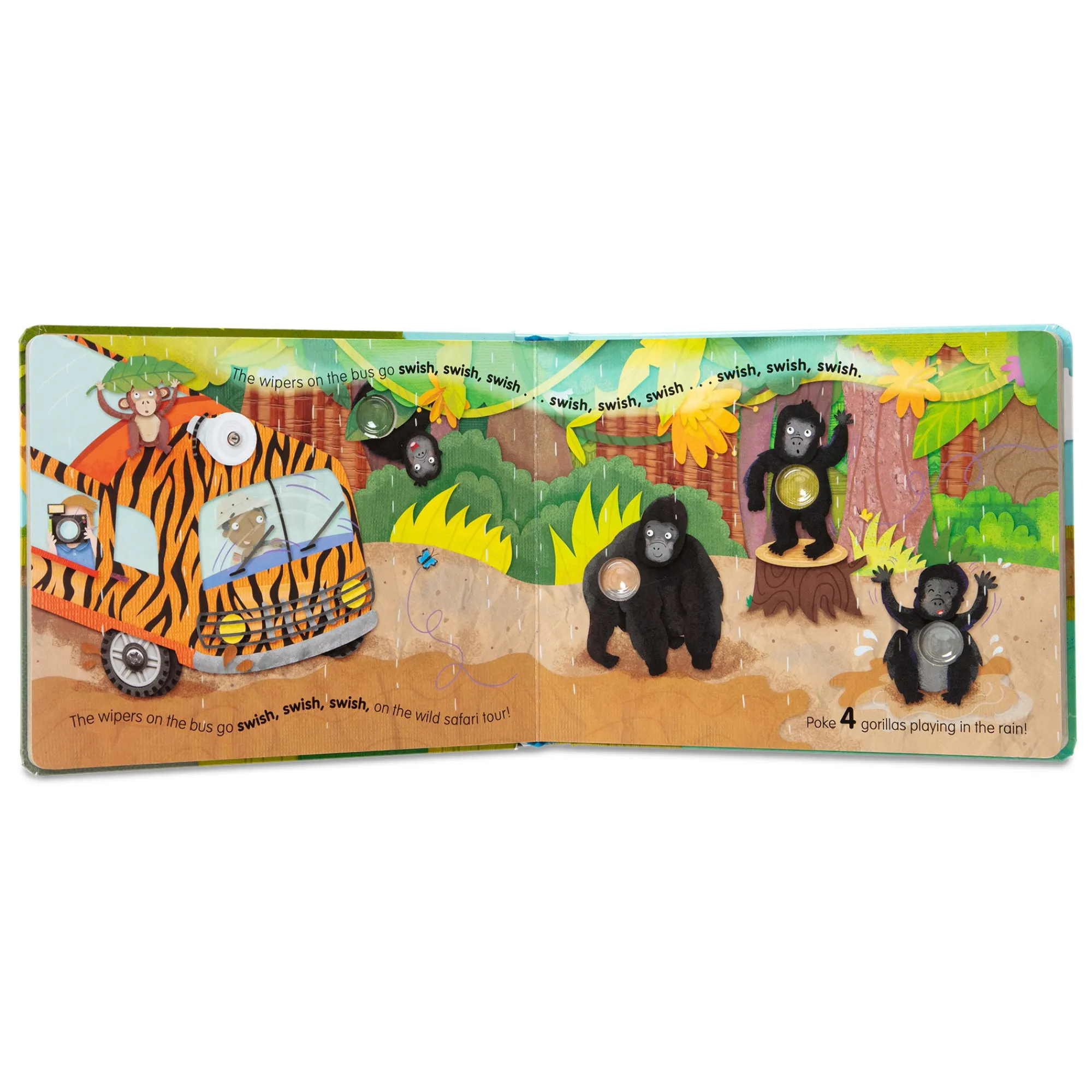 Poke-a-Dot: The Wheels on the Bus Wild Safari Board Book>Melissa & Doug Online