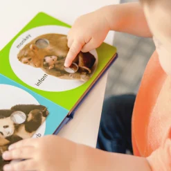 Poke-a-Dot: Wild Animal Families Board Book><noscript><img width=