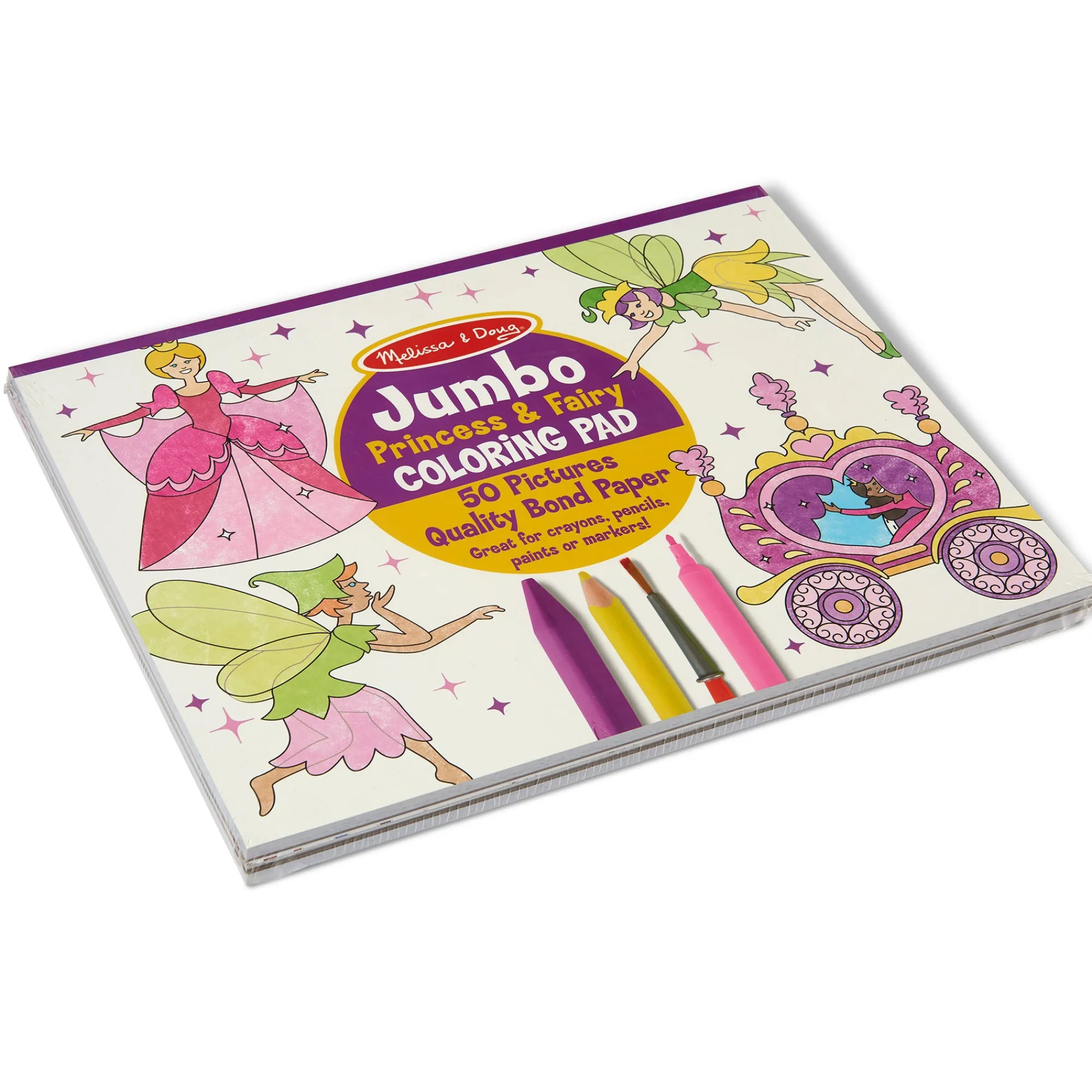 Princess, Fairy, Animals & More Coloring and Sticker Pad Bundle>Melissa & Doug Outlet