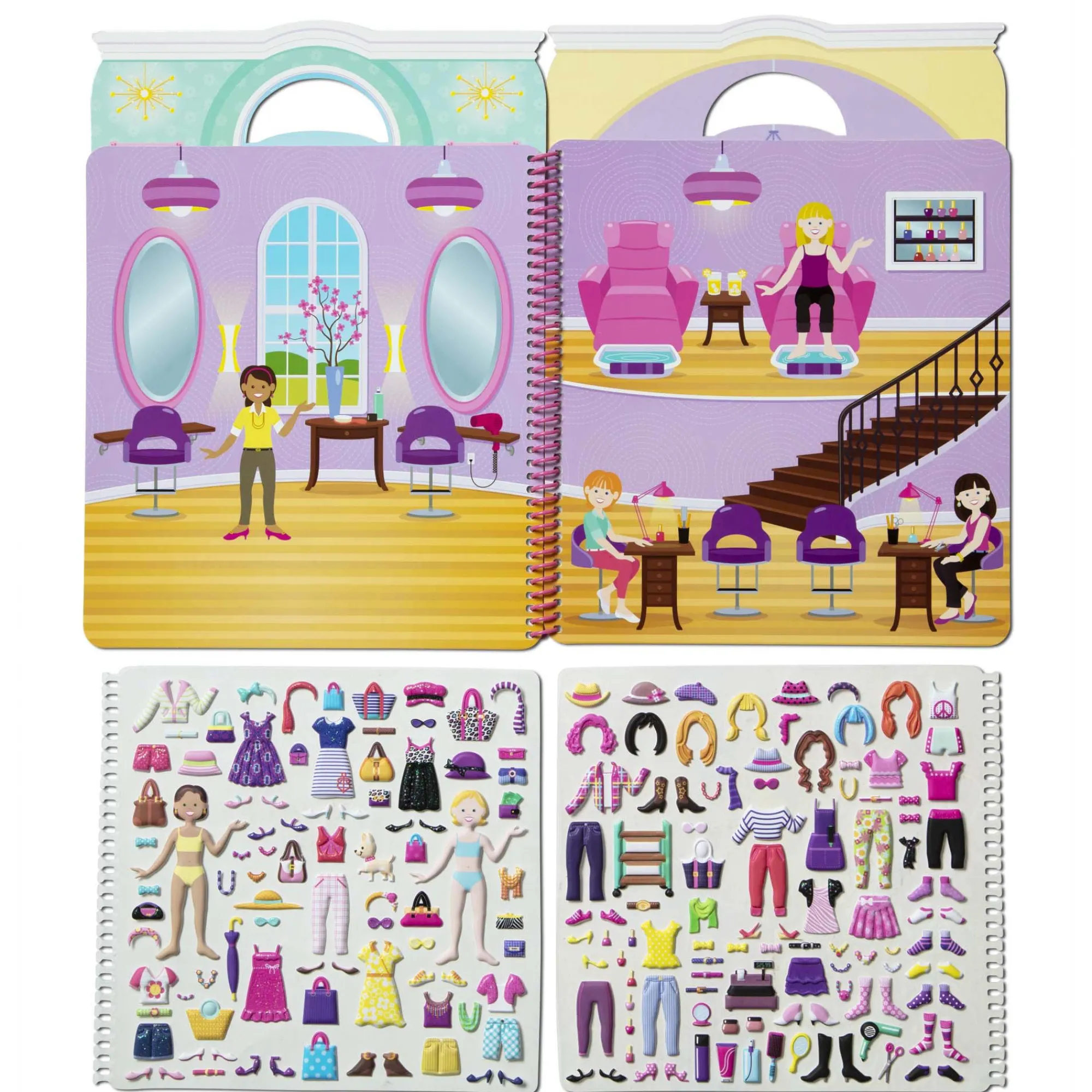 Puffy Sticker Activity Book - Day of Glamour>Melissa & Doug Sale
