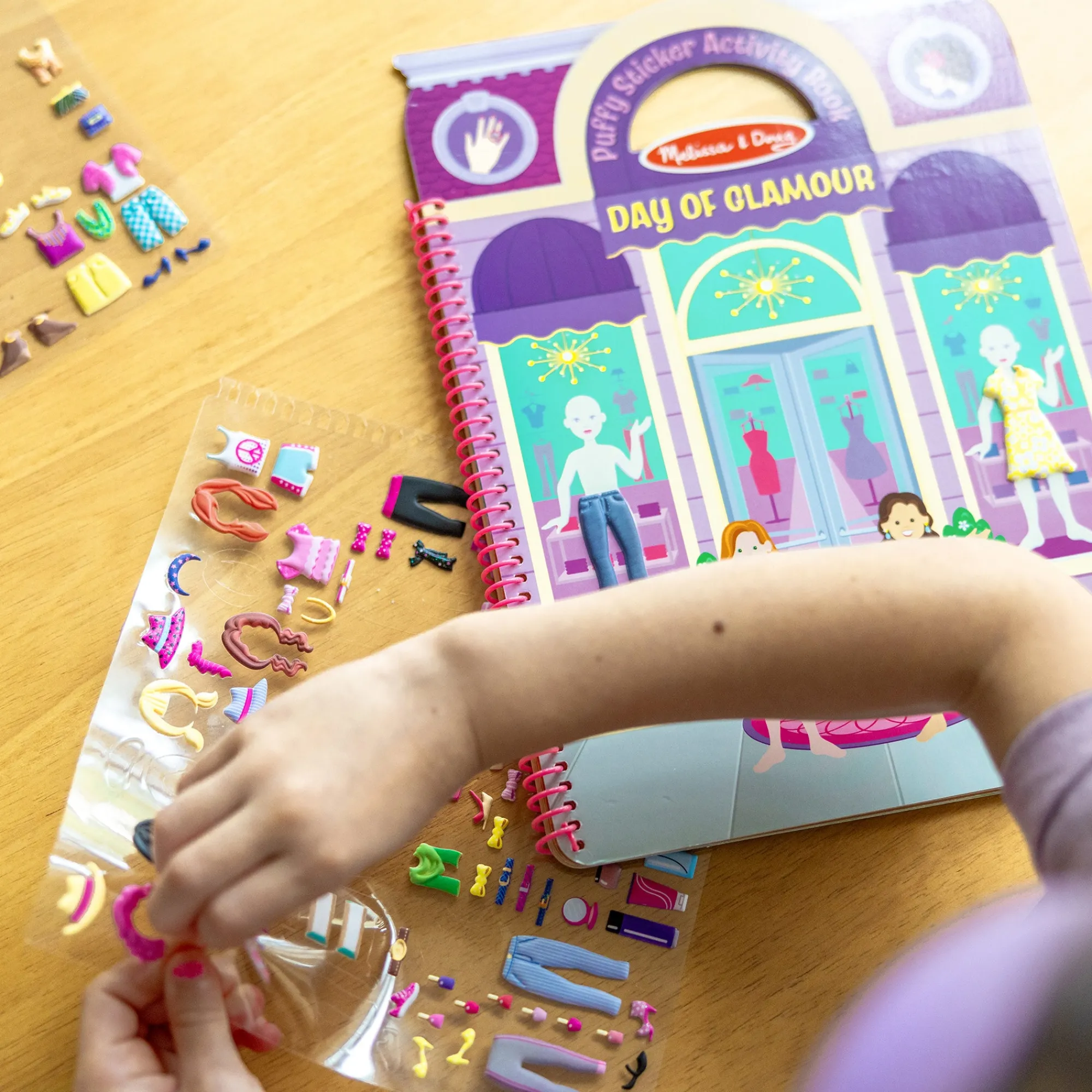 Puffy Sticker Activity Book - Day of Glamour>Melissa & Doug Sale