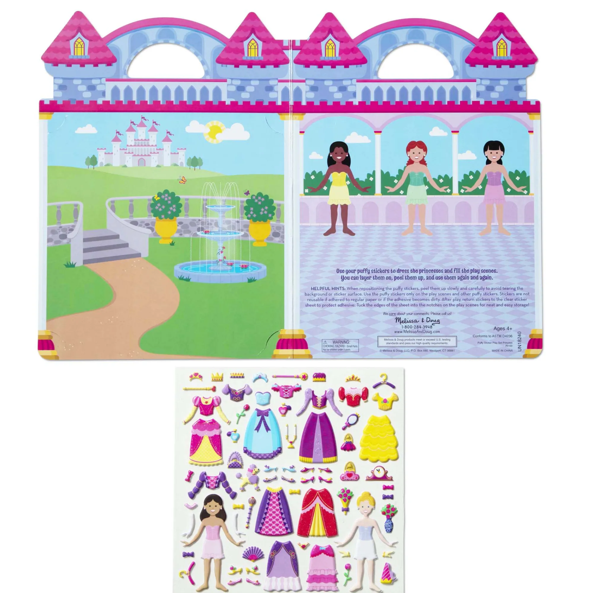Puffy Sticker Play Set - Princess>Melissa & Doug Clearance