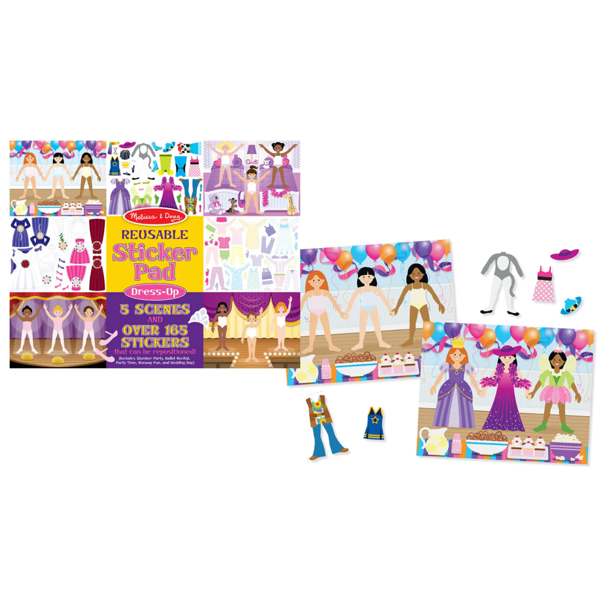 Reusable Sticker Pad - Dress-Up>Melissa & Doug Clearance