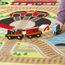 Round the Rails Train Rug><noscript><img width=