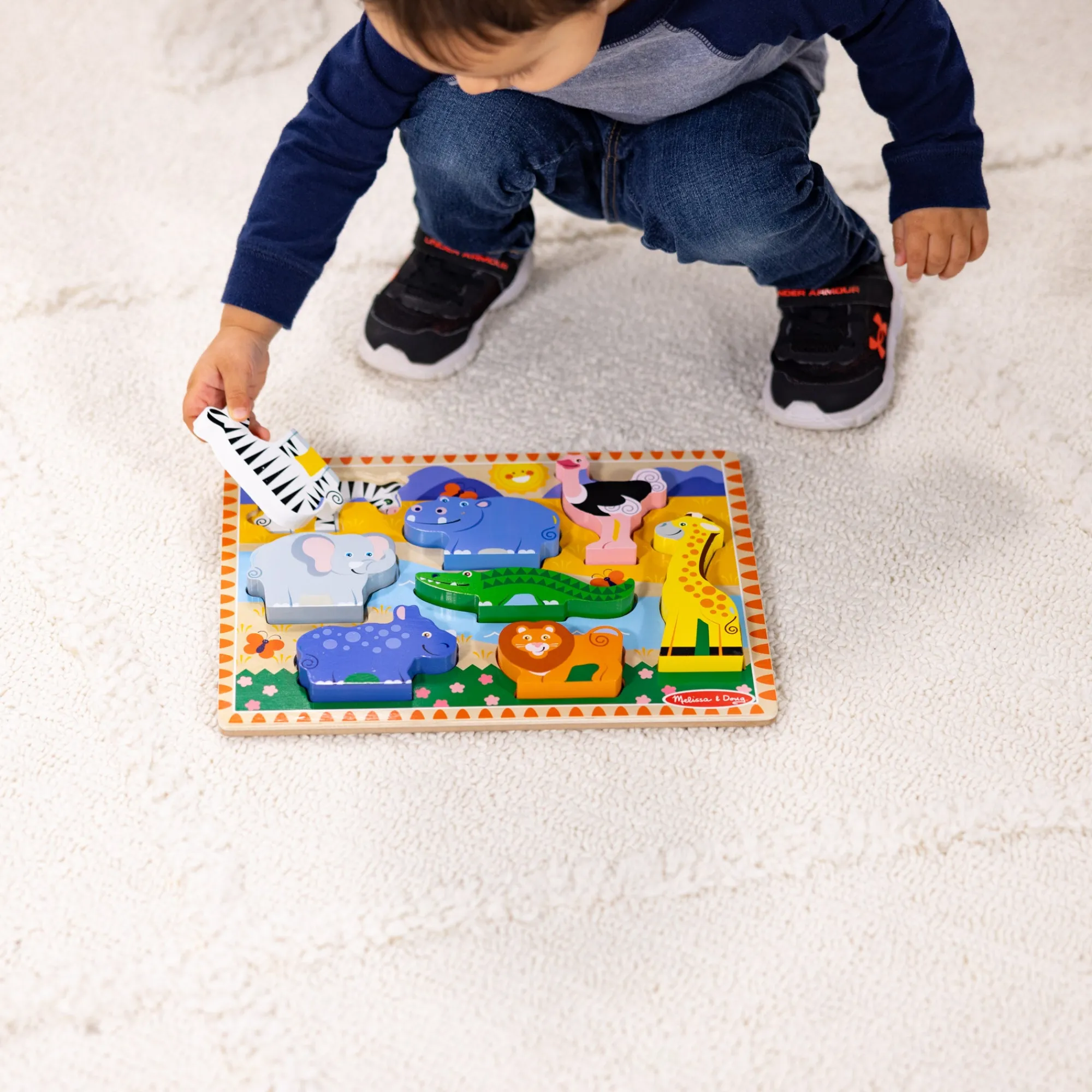 Safari Chunky Puzzle - 8 Pieces>Melissa & Doug New