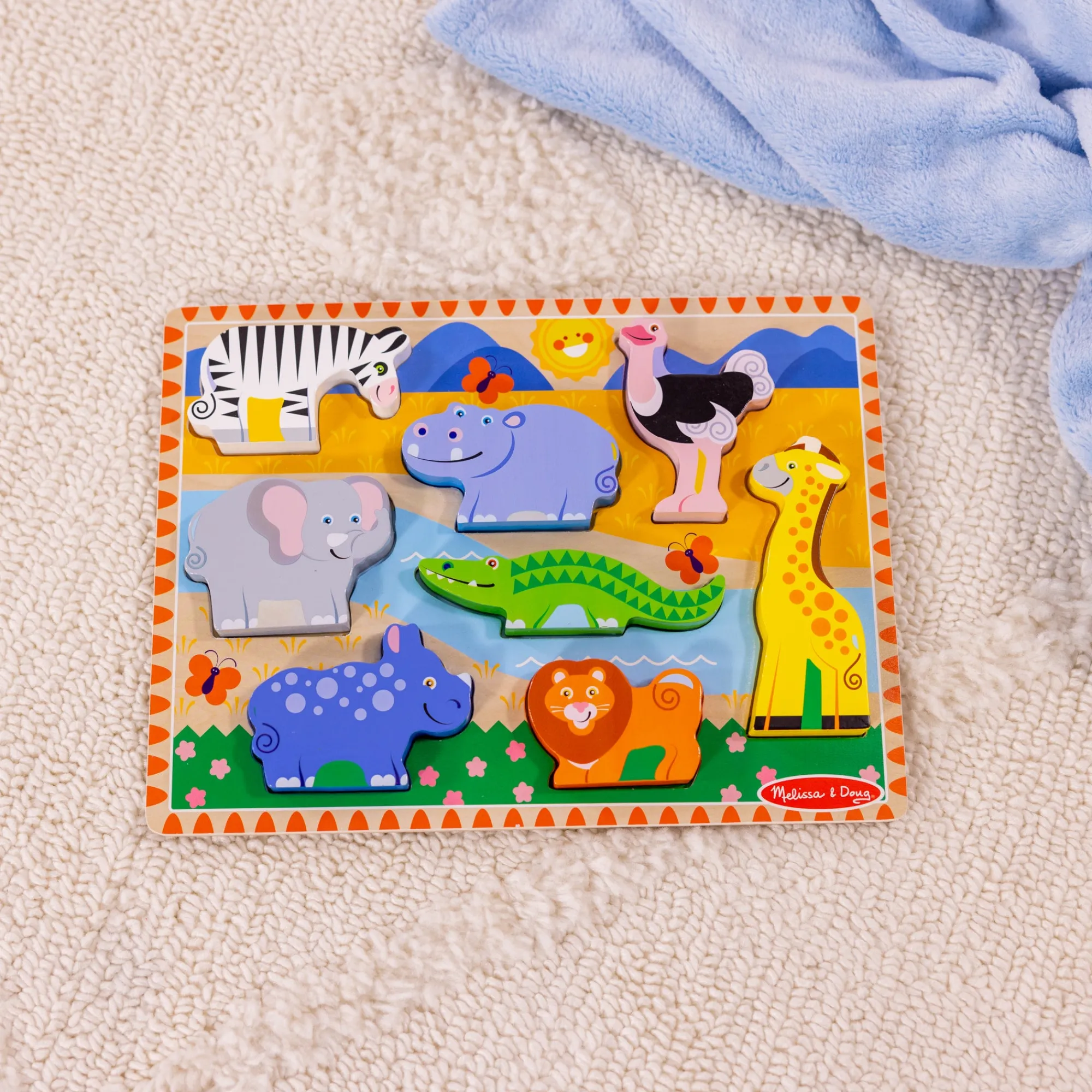 Safari Chunky Puzzle - 8 Pieces>Melissa & Doug New