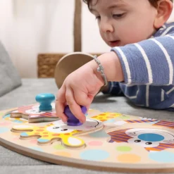 Safari Jumbo Peg Puzzle - 3 Pieces>Melissa & Doug Clearance