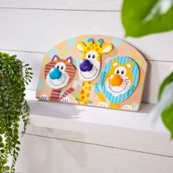 Safari Jumbo Peg Puzzle - 3 Pieces><noscript><img width=