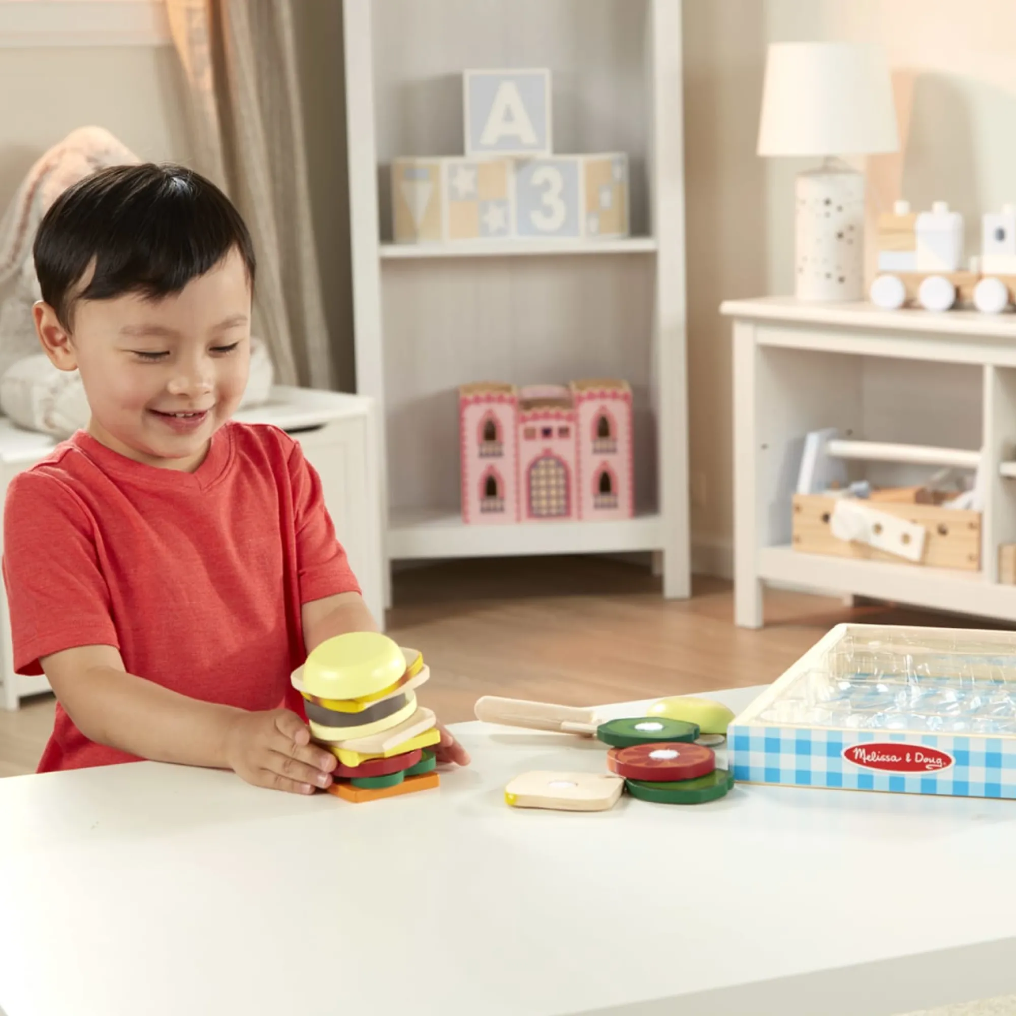Sandwich Making Set - Wooden Play Food>Melissa & Doug Clearance