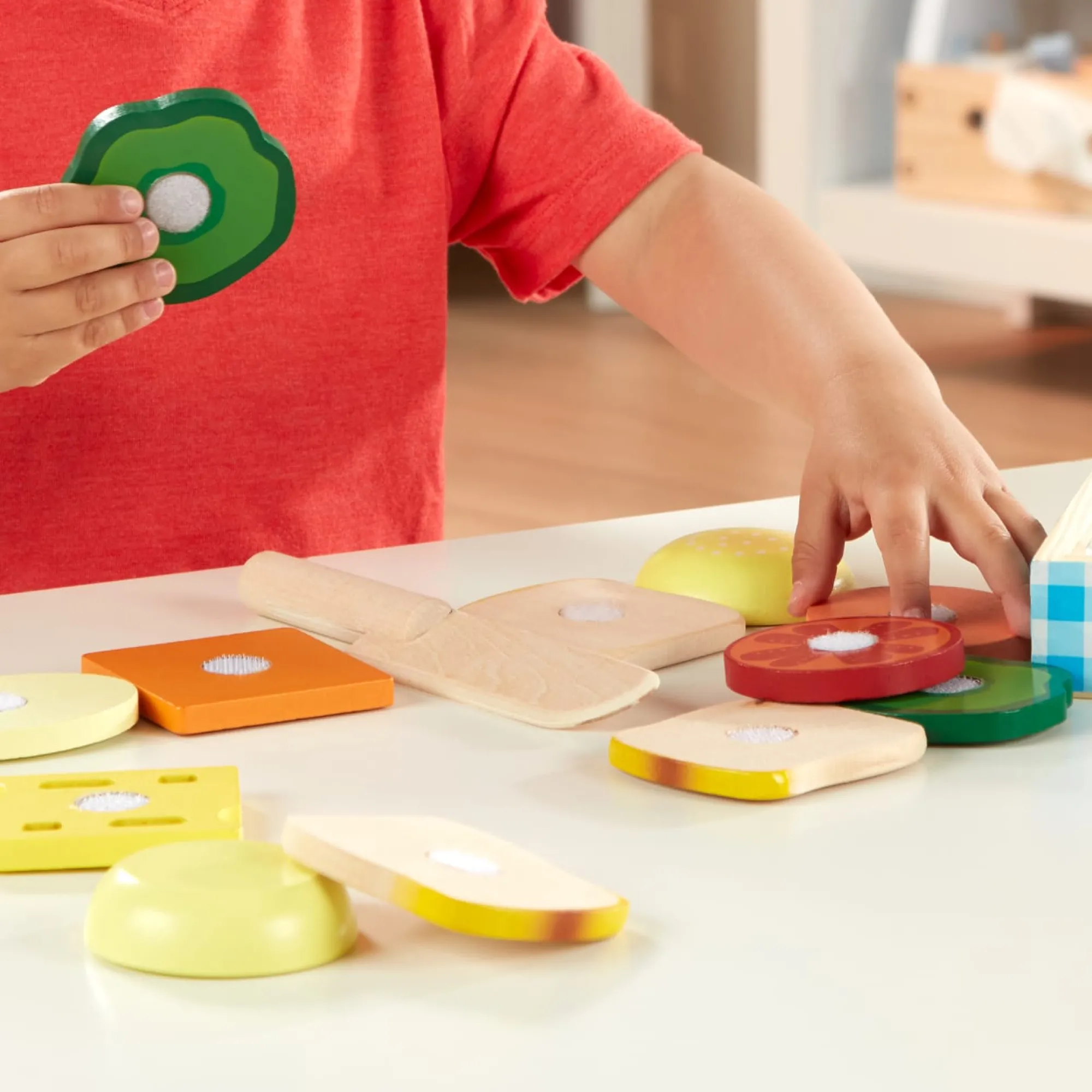 Sandwich Making Set - Wooden Play Food>Melissa & Doug Clearance