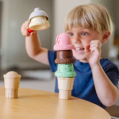 Scoop & Stack Ice Cream Cone Magnetic Play Set><noscript><img width=
