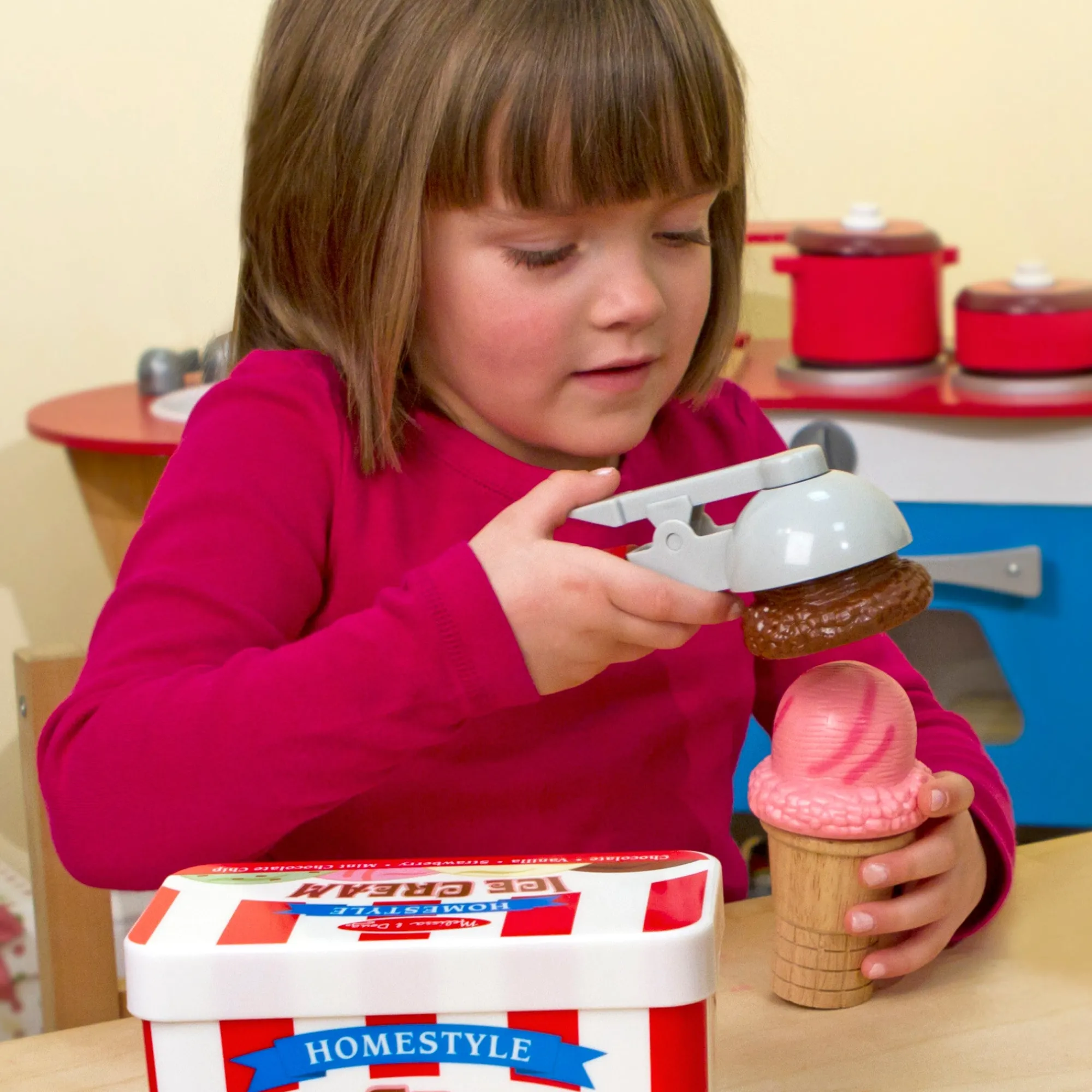 Scoop & Stack Ice Cream Cone Magnetic Play Set>Melissa & Doug Sale