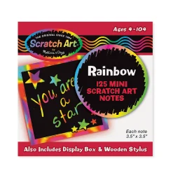 Scratch Art Rainbow Mini Notes _Box of 125><noscript><img width=