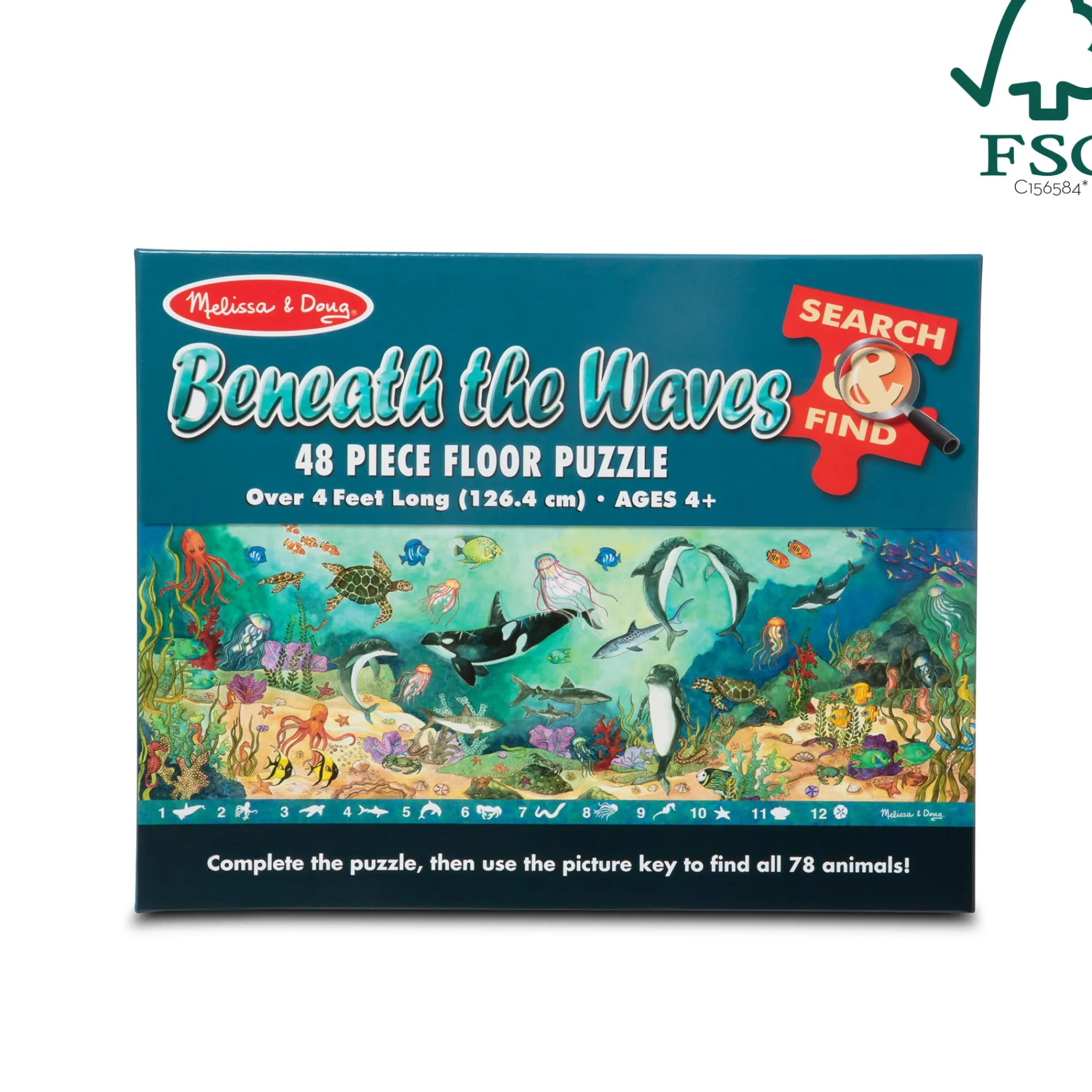 Search & Find Beneath the Waves Floor Puzzle - 48 Pieces>Melissa & Doug Discount