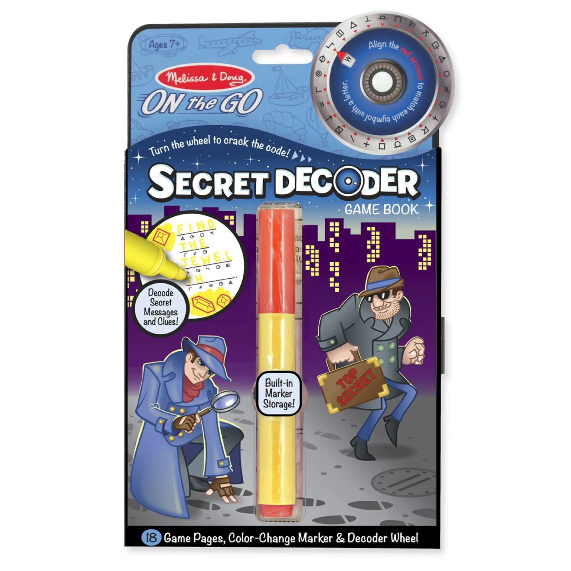 Secret Decoder Game Book - On the Go Travel Activity Book>Melissa & Doug New