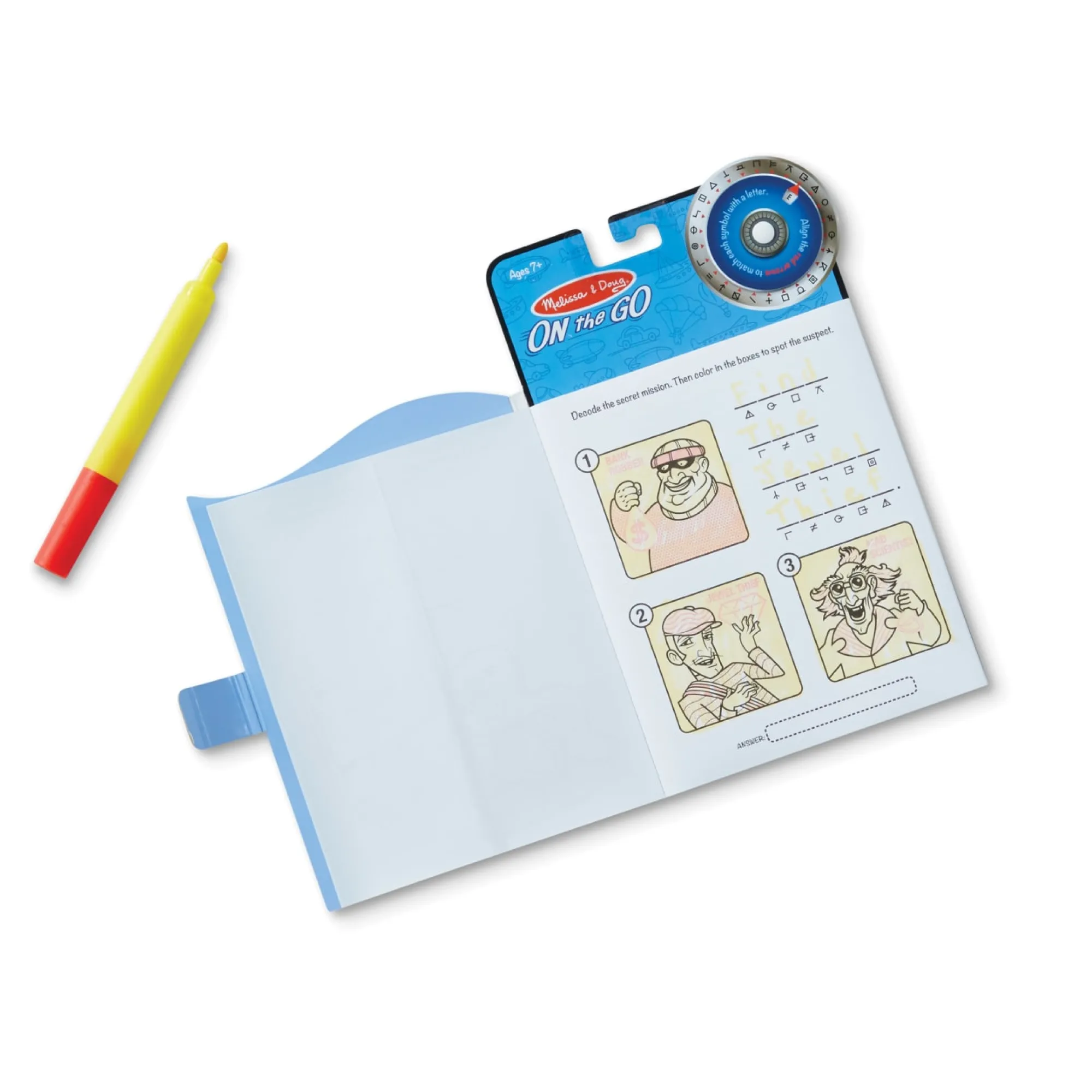 Secret Decoder Game Book - On the Go Travel Activity Book>Melissa & Doug New