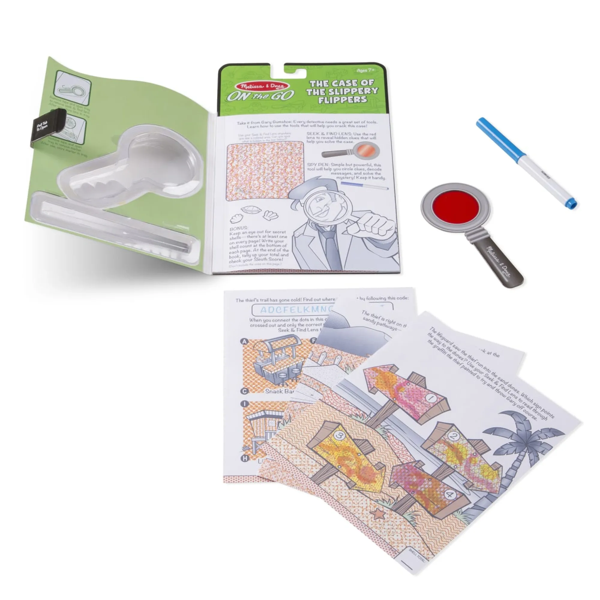 Secret Decoder Set - Case of the Slippery Flippers>Melissa & Doug Best