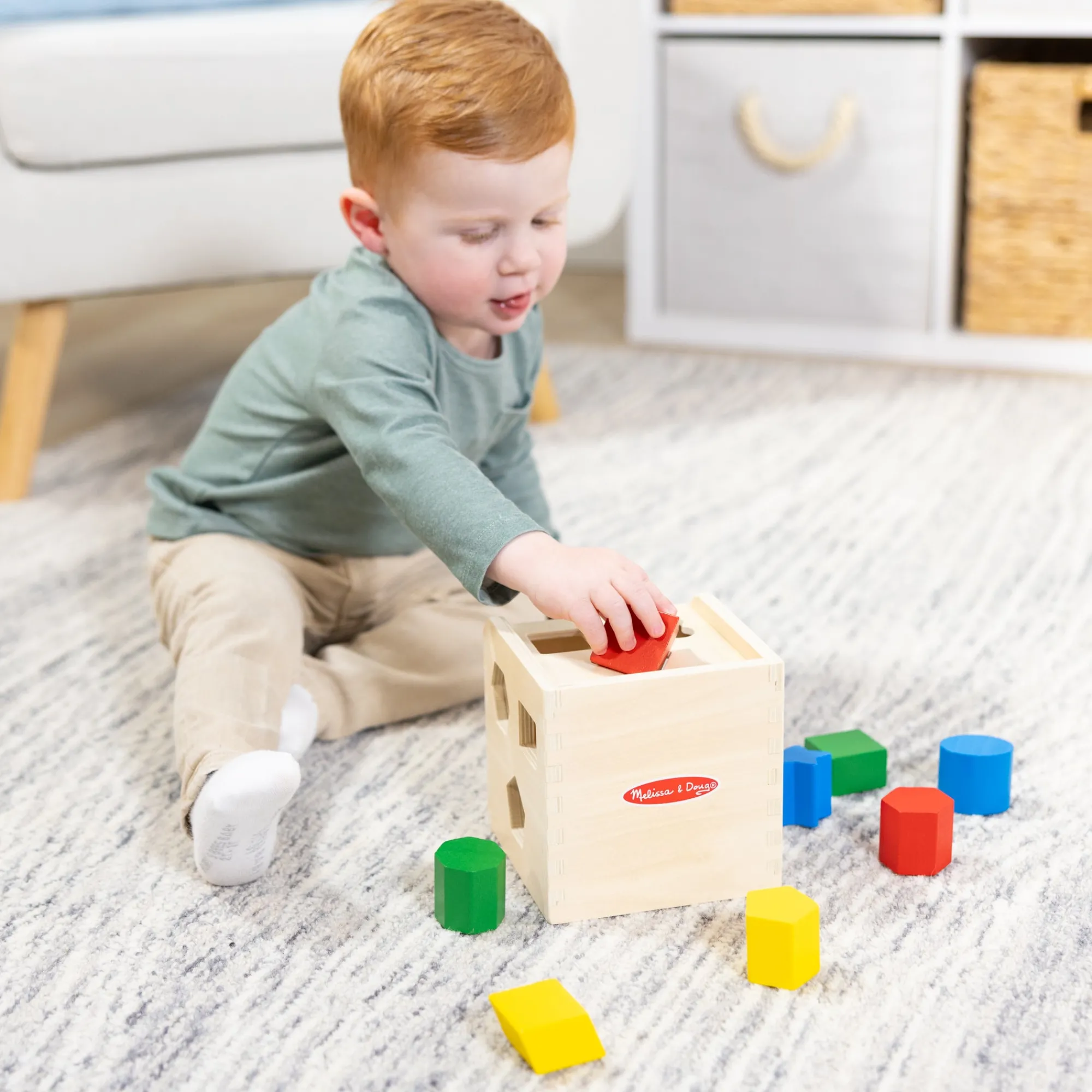 Shape-Sorting Cube>Melissa & Doug New