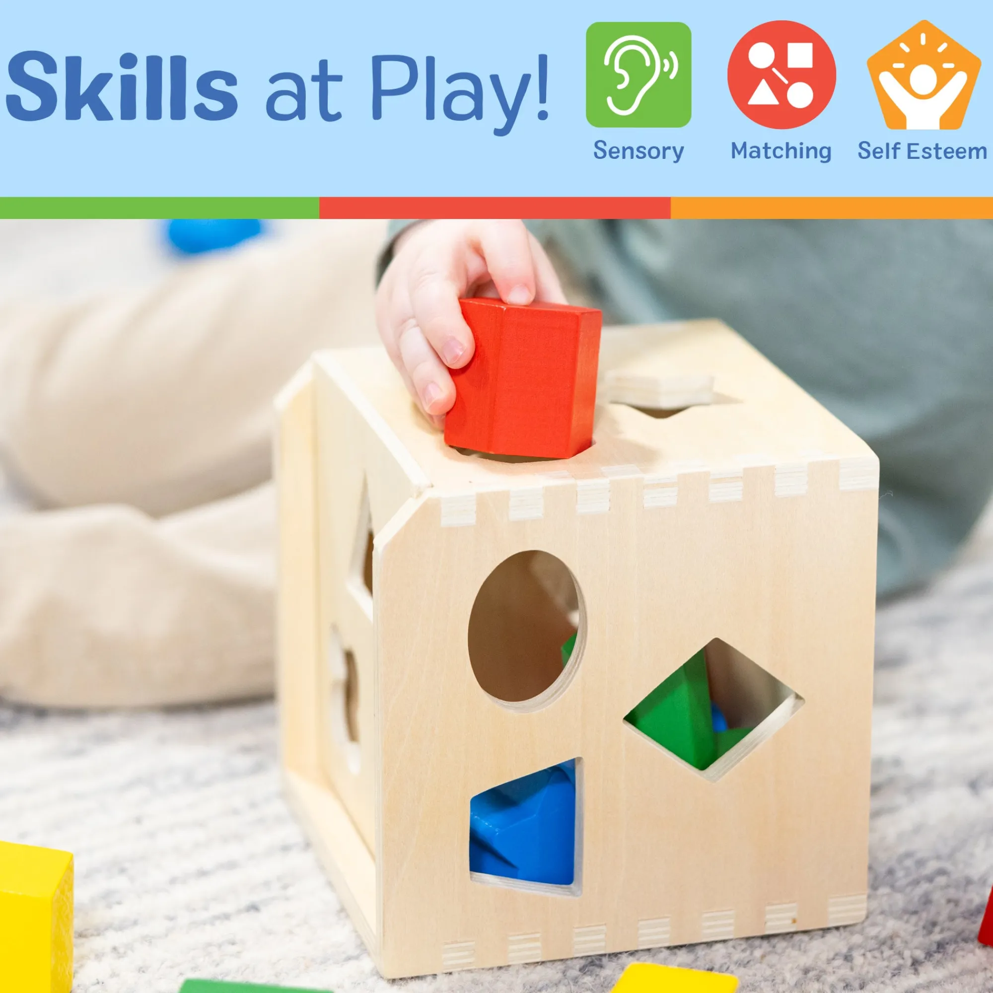 Shape-Sorting Cube>Melissa & Doug New