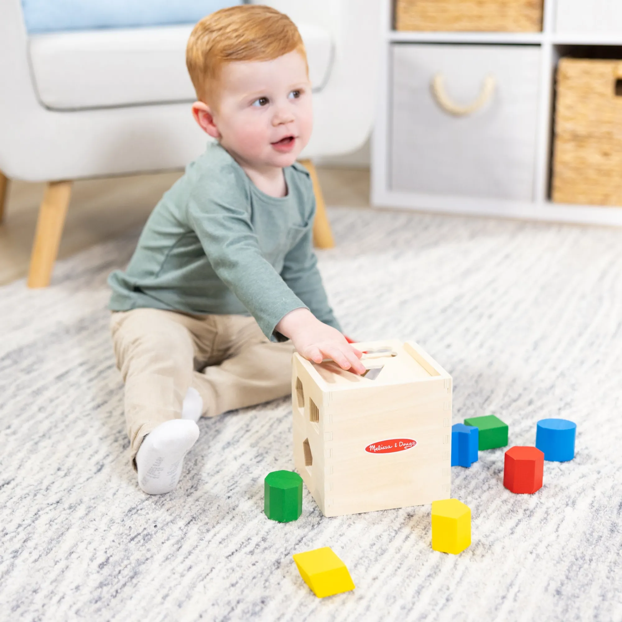 Shape-Sorting Cube>Melissa & Doug New