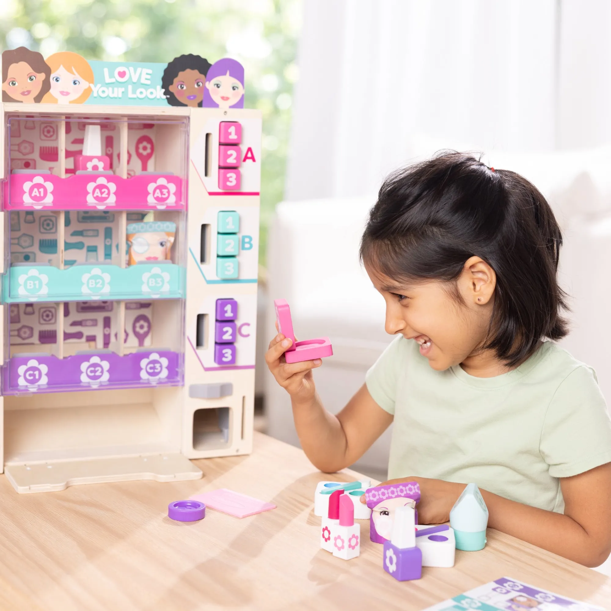 Sort, Stock, Select Beauty Kiosk Play Set>Melissa & Doug New