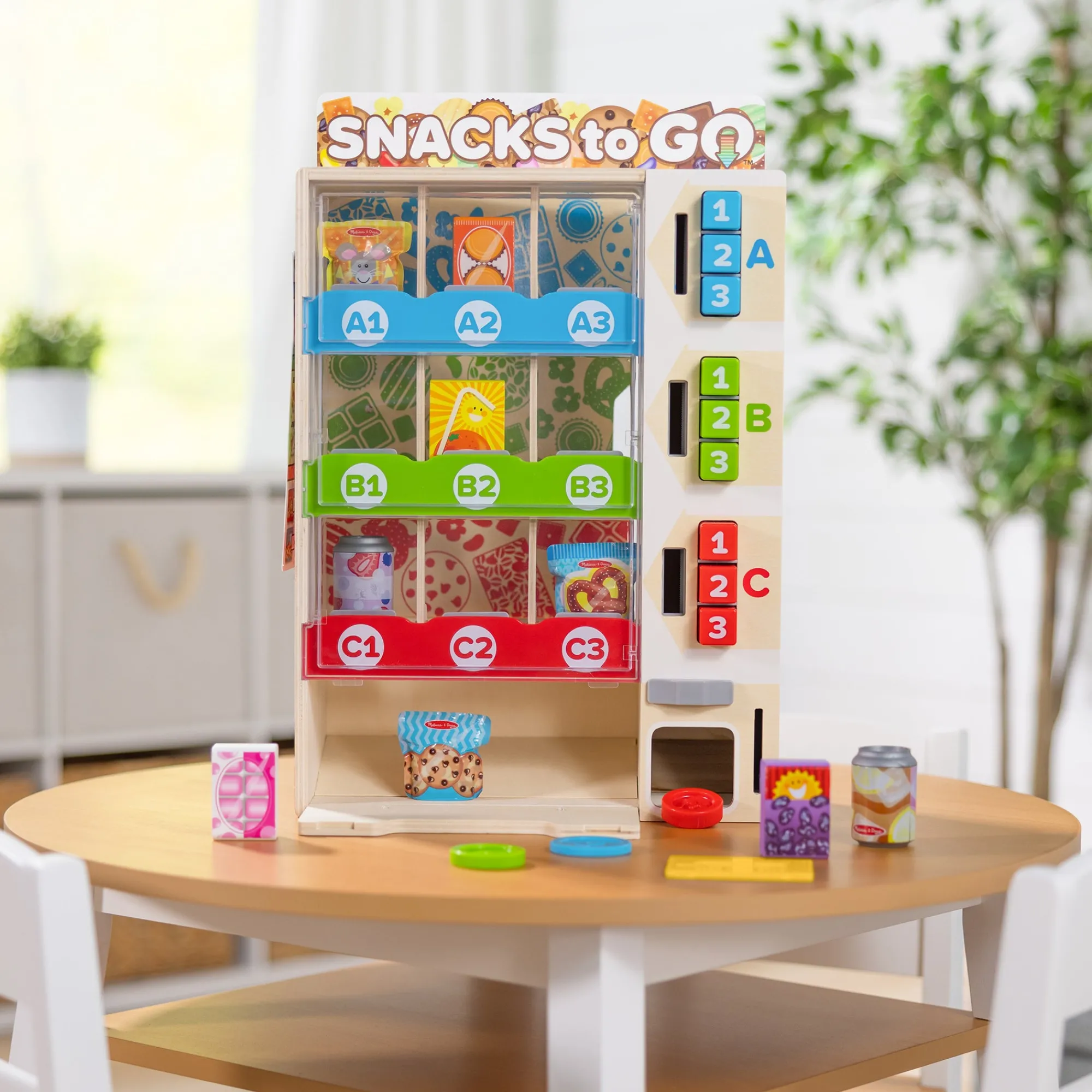 Sort, Stock, Select Wooden Vending Machine Play Set>Melissa & Doug Discount