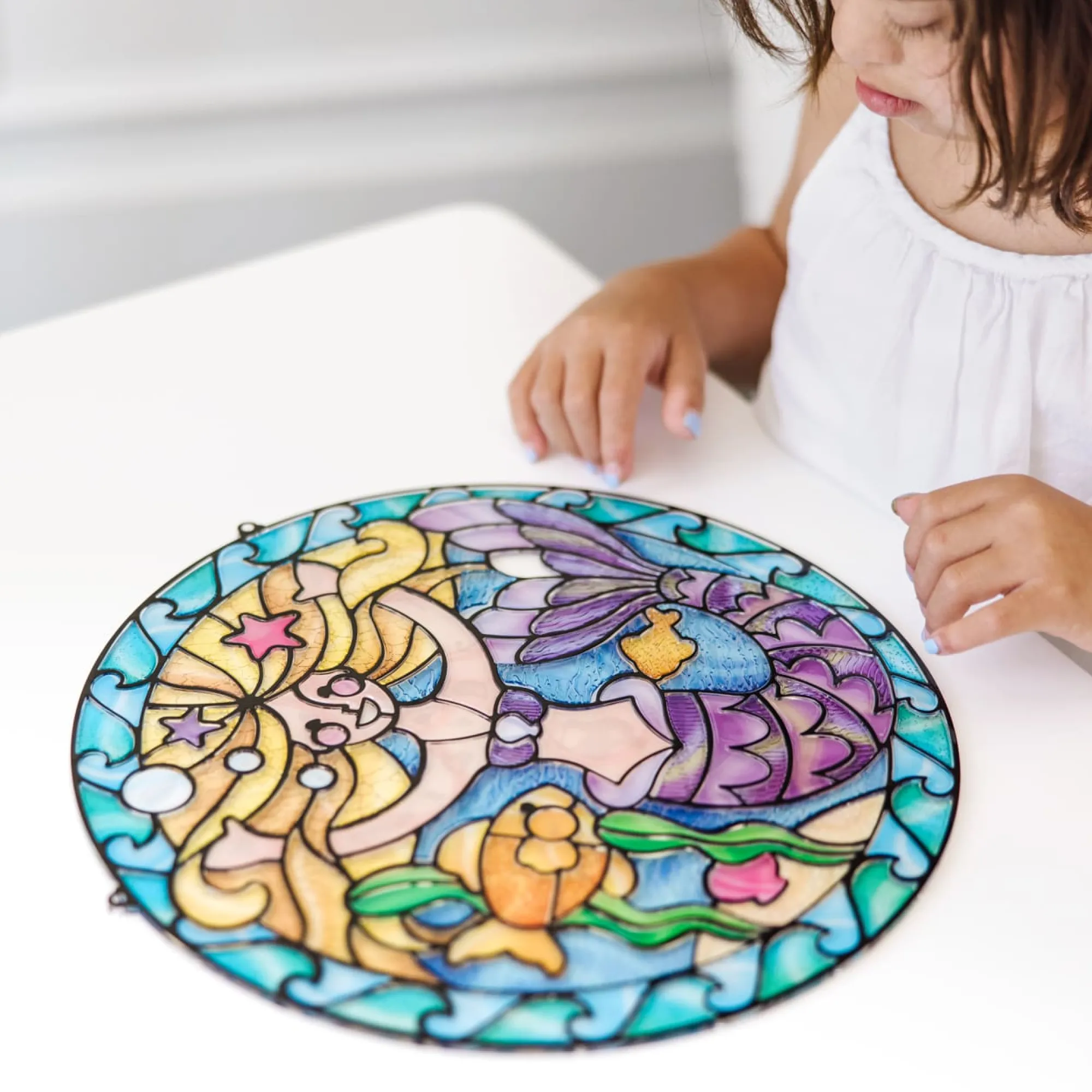 Stained Glass Made Easy - Mermaid>Melissa & Doug Sale