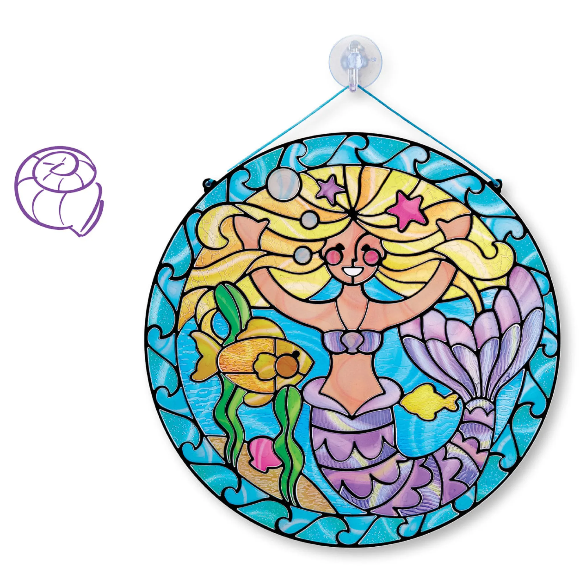 Stained Glass Made Easy - Mermaid>Melissa & Doug Sale