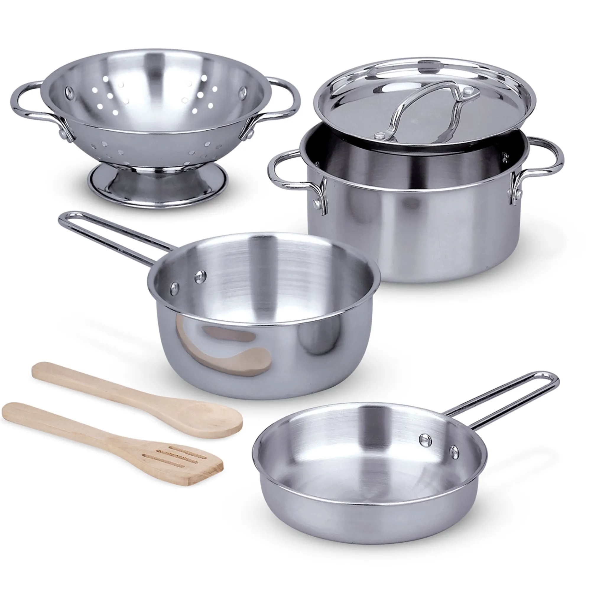 Stainless Steel Pots & Pans Play Set>Melissa & Doug Online