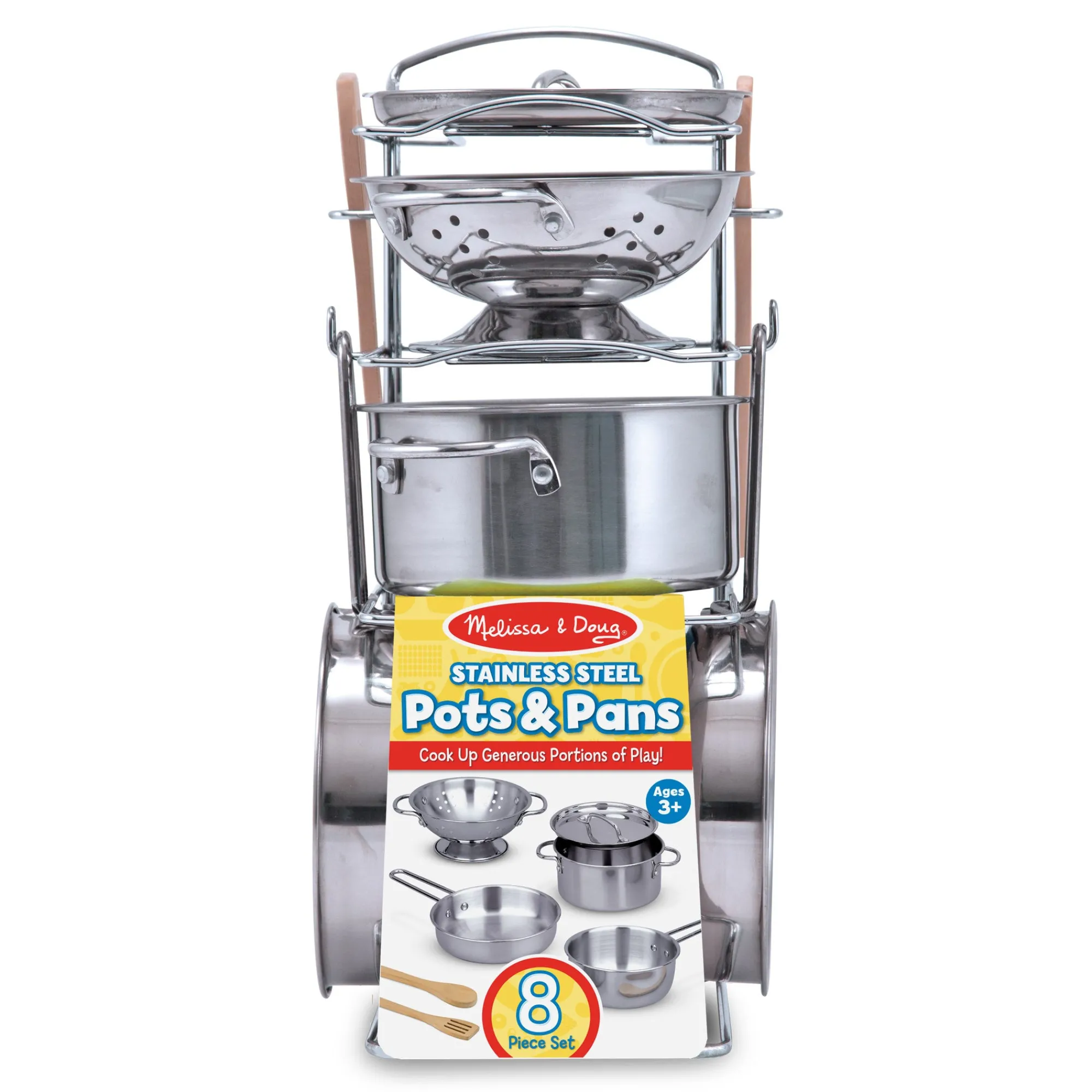 Stainless Steel Pots & Pans Play Set>Melissa & Doug Online