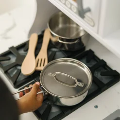 Stainless Steel Pots & Pans Play Set><noscript><img width=