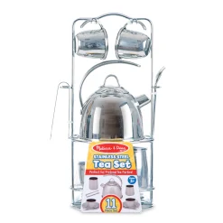 Stainless Steel Tea Set with Storage Stand><noscript><img width=