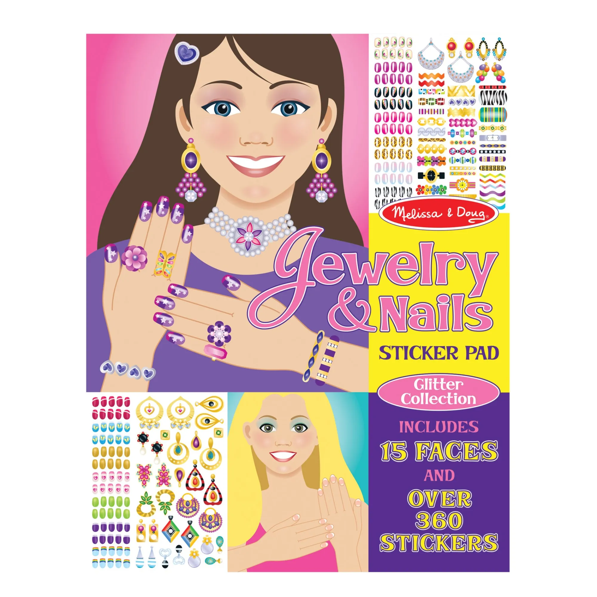 Sticker Pad - Jewelry & Nails Glitter Collection>Melissa & Doug Discount