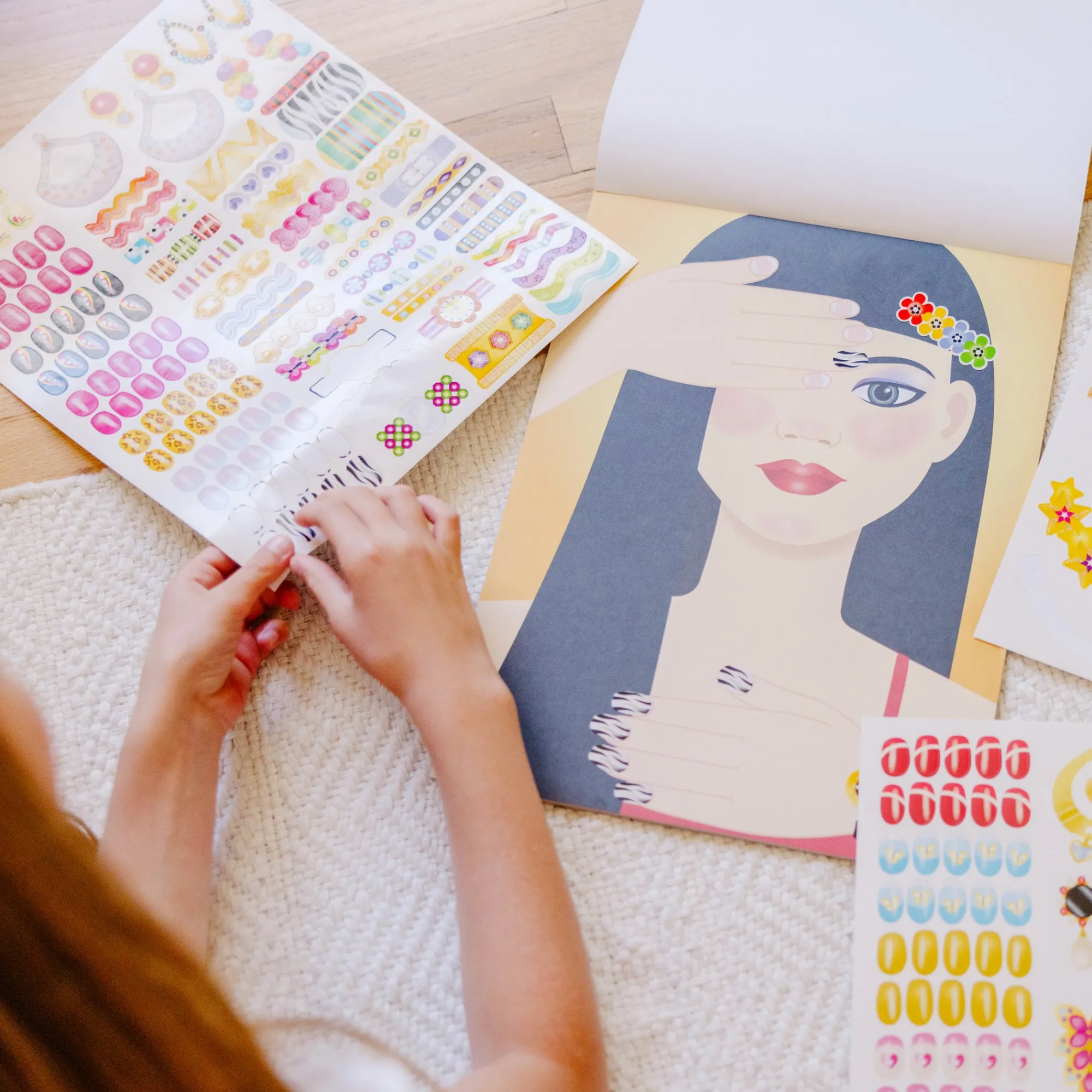Sticker Pad - Jewelry & Nails Glitter Collection>Melissa & Doug Discount