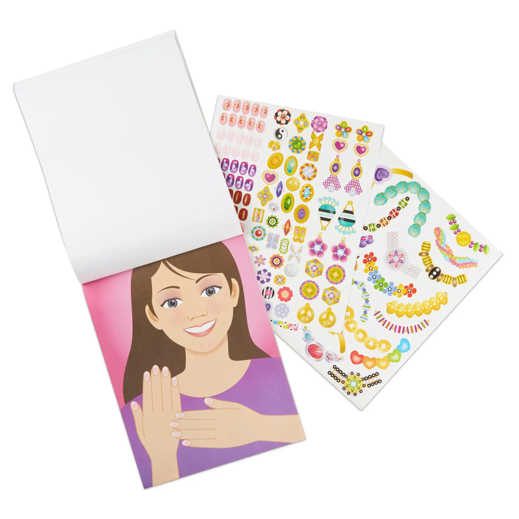 Sticker Pad - Jewelry & Nails Glitter Collection>Melissa & Doug Discount