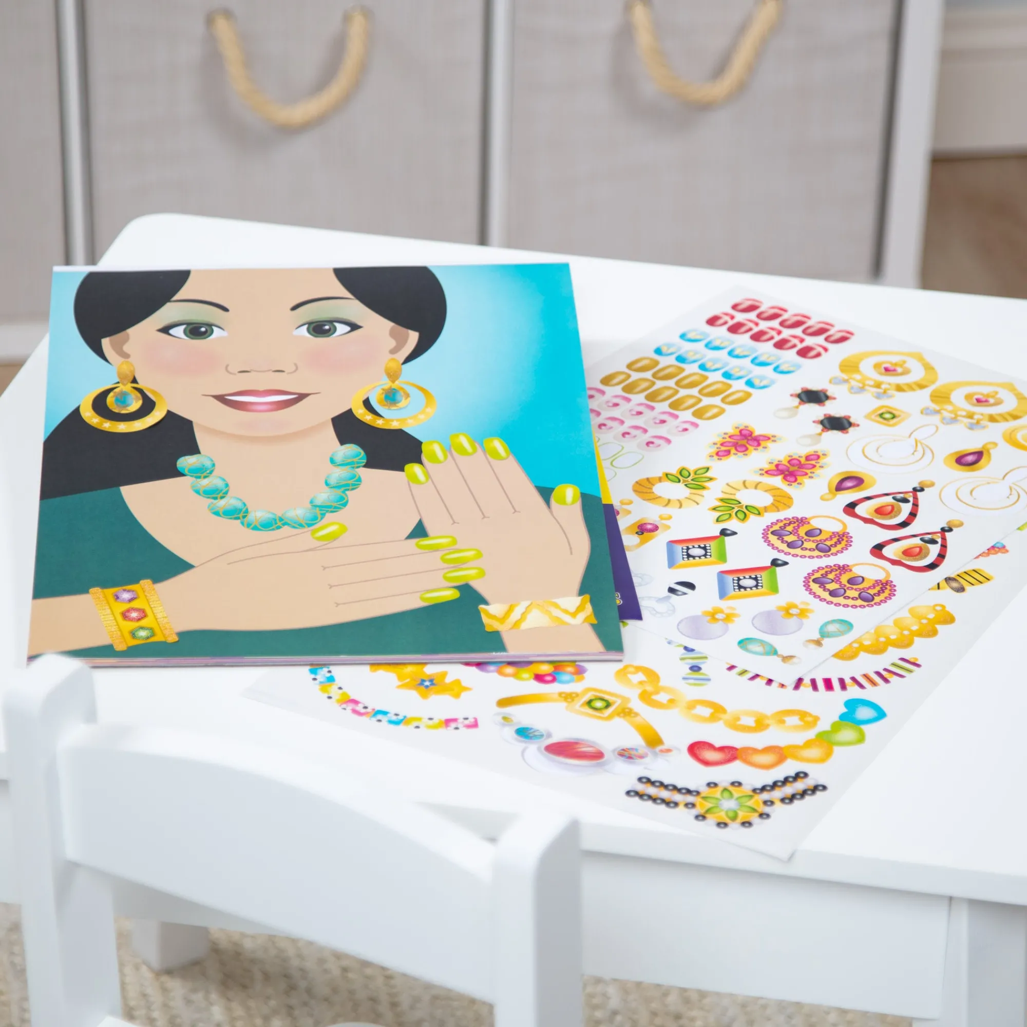 Sticker Pad - Jewelry & Nails Glitter Collection>Melissa & Doug Discount