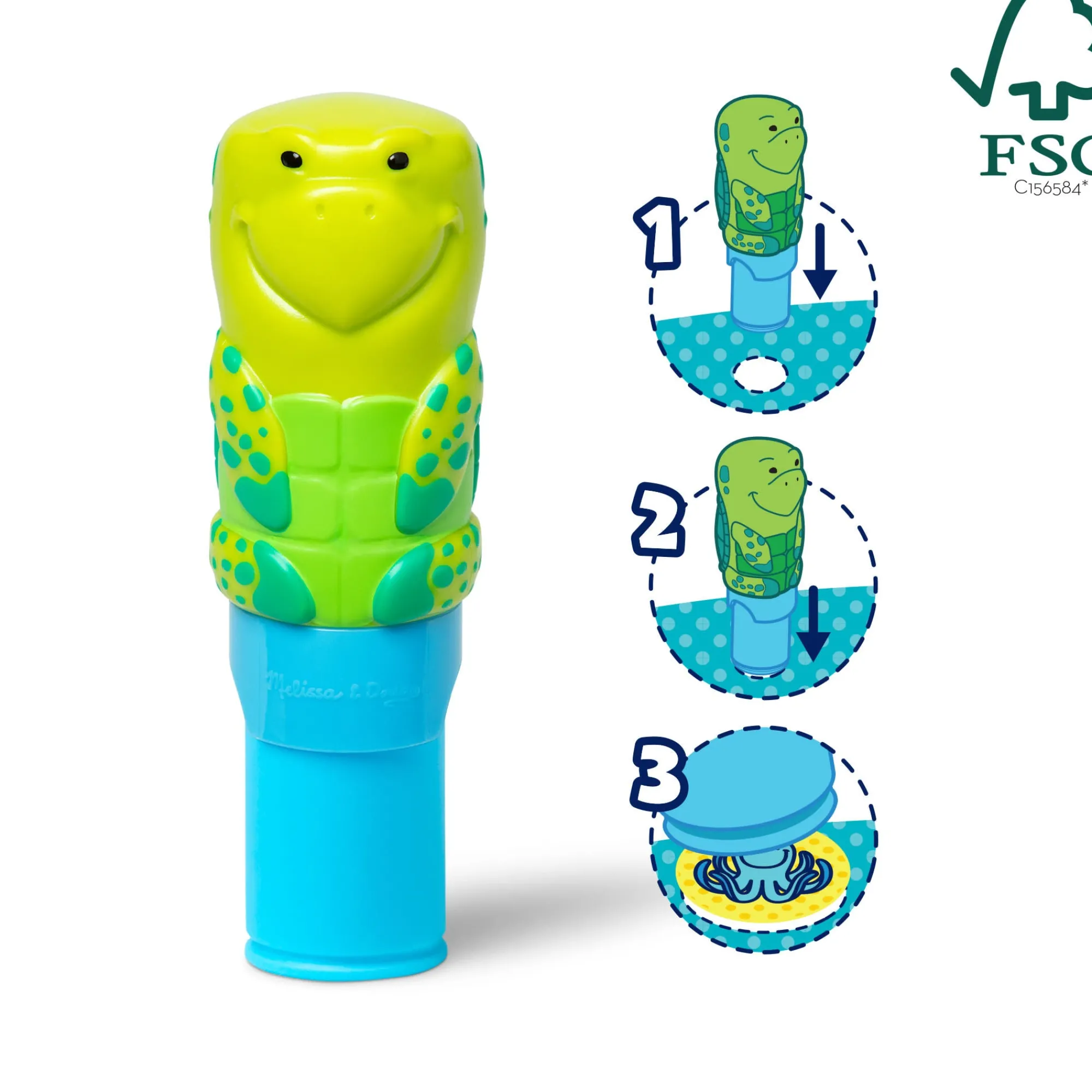 Sticker WOW!™ Activity Pad & Sticker Stamper - Sea Turtle>Melissa & Doug Online