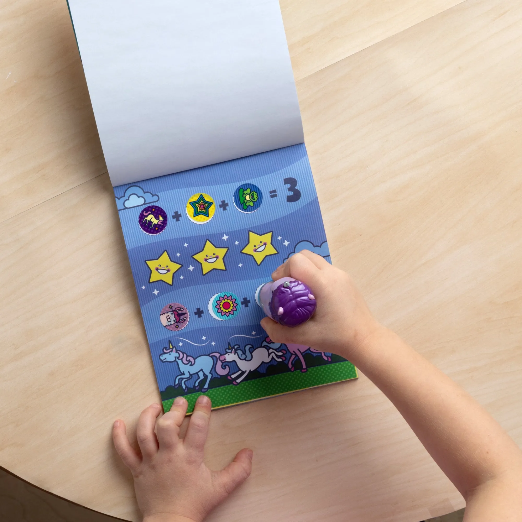 Sticker WOW!™ Activity Pad & Sticker Stamper - Purple Unicorn>Melissa & Doug Online